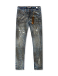 79th Element Gold Rhinestone Denim - Blue